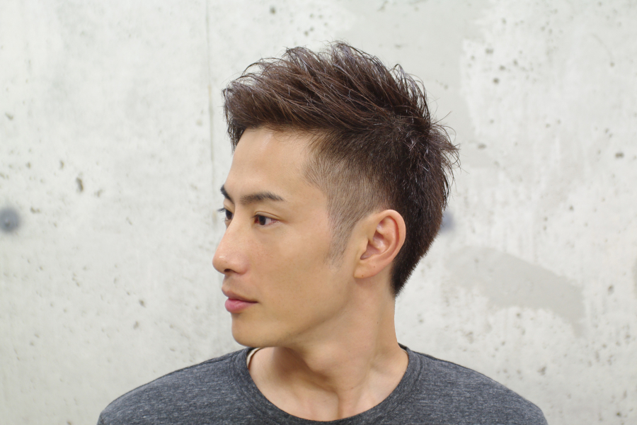 福岡2015夏メンズの髪型 刈上げ＆アッシュカラー SQRIT