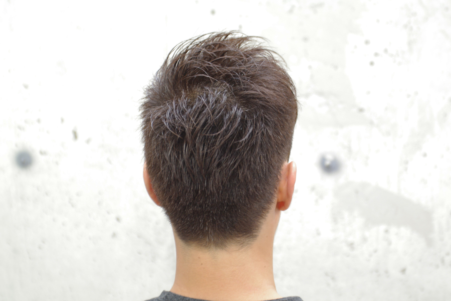 福岡2015夏メンズの髪型 刈上げ アッシュカラー Sqrit