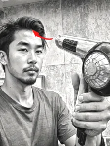 dryer-hot 前髪をドライヤーで立ち上げる方法!熱風&冷風で長持ちアップバング