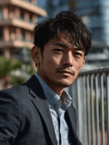 大人のヘアカタ・前髪を下したナチュラルスタイル